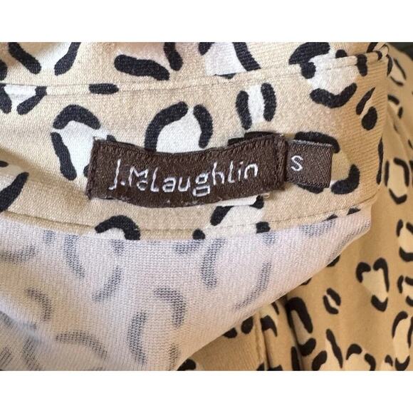 J. McLaughlin Size Small Animal Print Catalina Cloth Sleeveless Shirt Dress READ - Picture 6 of 7